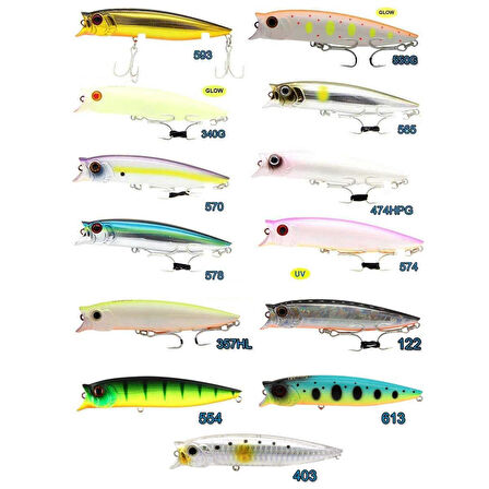 Usami Combo Pop 100F 12.1Gr Popper Suni Yem 804