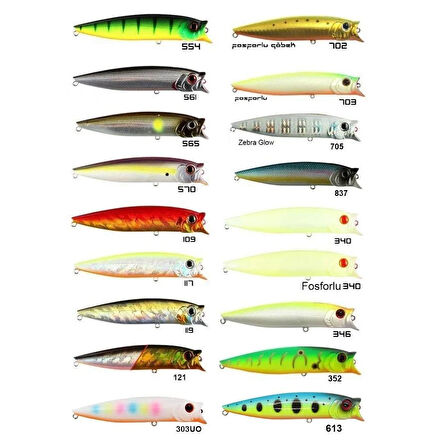 Usami Combo Pop 100F 12.1Gr Popper Suni Yem 804