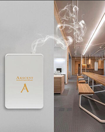 Akscent Smart Doluma Uygun Koku Makinesi Ve 1 lt White Tea Koku Esansı Set