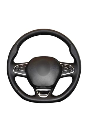 Renault Megane 2016 Sonrası Araca Özel Dikişli Deri Direksiyon Kılıfı