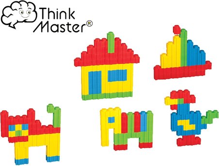 Master Tiktak Bloklar 120 Parça 5 Renk Eğitici Ve Çıt Çıt Oyuncak Eğitici Tik Tak Bloklar