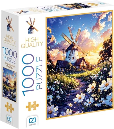 Yel Değilmeni 1000 Parça 2,2mm Kalınlık 48x68cm Profesyonel Hobi Puzzle Yapboz Serisi
