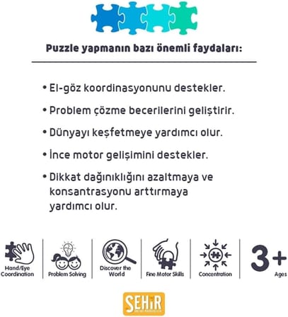 Yel Değilmeni 1000 Parça 2,2mm Kalınlık 48x68cm Profesyonel Hobi Puzzle Yapboz Serisi