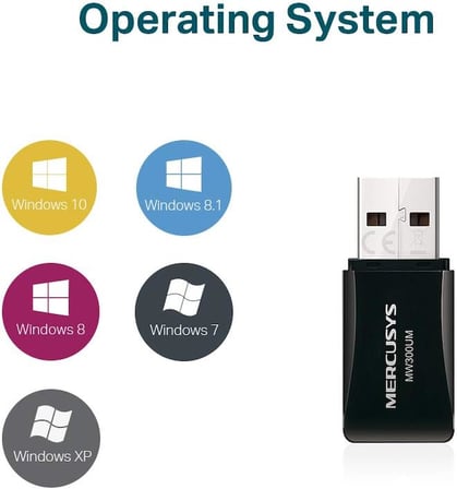 Mercusys MW300UM 300Mbps Kablosuz USB Adaptör