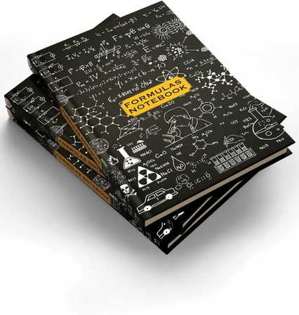 Bilim Ve Geometri Temalı Çizgili Not Defteri – 13x21 Cm Sert Kapak 192 Sayfa