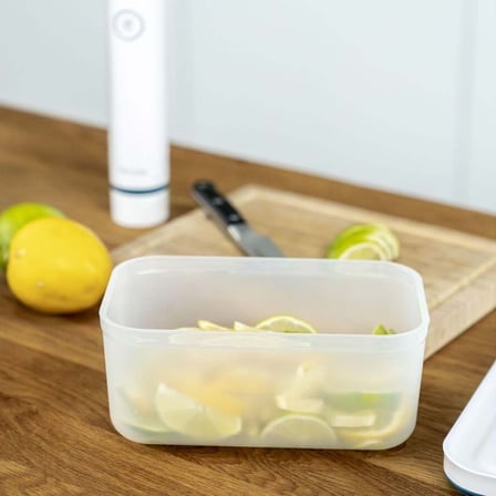  Zwilling Fresh & Save Vakumlu Saklama Kabı M Boyut Yarı Şeffaf 1,10 L Akdeniz Mavisi
