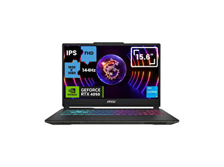 MSI CYBORG 15 A13VEA15-1252XTRA15 İntel Core İ̇5 13420H 64GB 1TB SSD RTX4050 Freedos 15.6" FHD 144Hz IPS Taşınabilir Bilgisayar