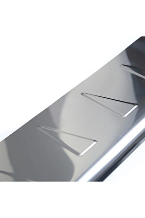 Opel Vivaro Krom Arka Tampon Üstü Koruma 2001-2014 Paslanmaz Çelik Parlak Uyumlu