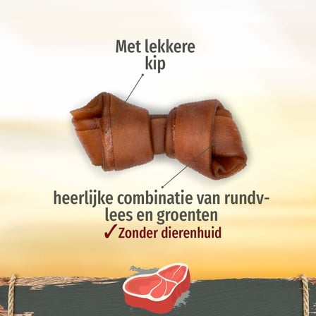 Beef Mini Küçük Boy Sığır Etli Kemik 8'li, 128 Gr Köpek Ödülü