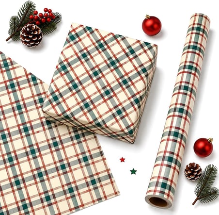 70x100 cm Premium Hediye Paketleme Kağıdı 2'li Set | Kolay Sarılabilir, Canlı Baskı, Özel Kutu ile Rulo Gönderim | M24