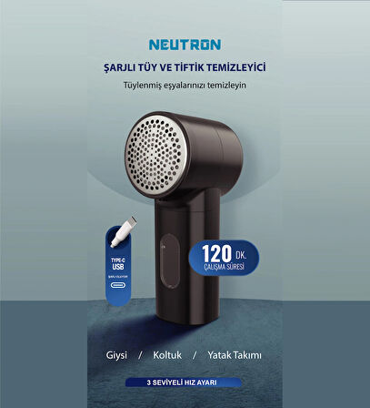 Neutron NTL-LR-10S  Şarjlı Tüy ve Tiftik Temizleyici