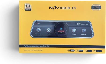 Navigold Q8 9.35" IPS Dokunmatik Ekranlı Çift Kameralı Akıllı Dikiz Aynası DVR Araç İçi Kayıt ve Geri Görüş Kamerası (ADAS Destekli)