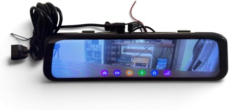 Navigold Q8 9.35" IPS Dokunmatik Ekranlı Çift Kameralı Akıllı Dikiz Aynası DVR Araç İçi Kayıt ve Geri Görüş Kamerası (ADAS Destekli)