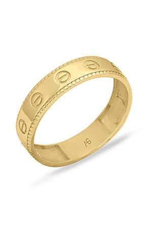 Altın Vida Model Sade Yüzük