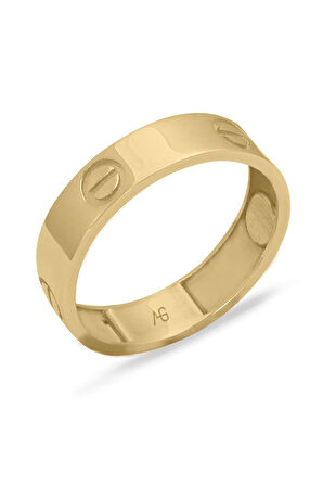 Altın Vida Model Taşsız Yüzük