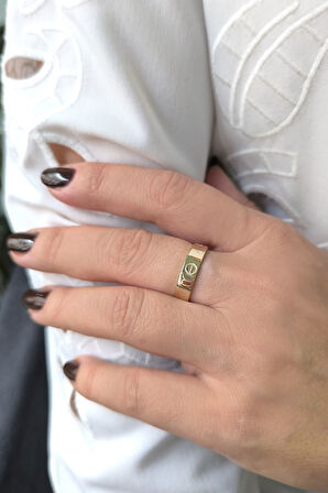 Altın Vida Model Taşsız Yüzük