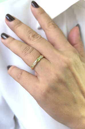 Altın Yılan Sırtı Model Yüzük