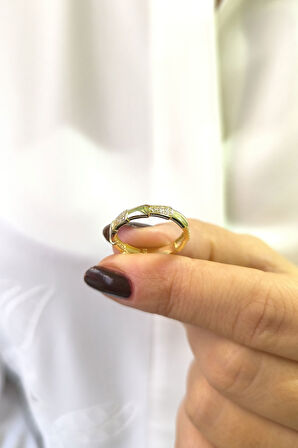 Altın Yılan Sırtı Model Yüzük