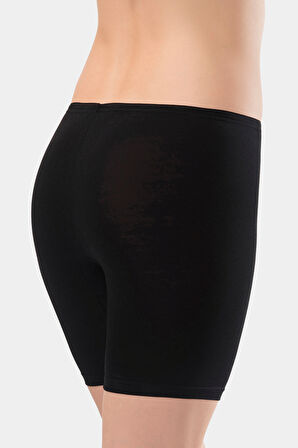 Türen Kadın Likralı Uzun Şort 980/Siyah