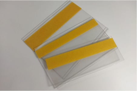 (15) Pvc Etiket Tutucu 78 * 100 Mm Kendinden Yapışkanlı Plastik Etiket Şeffaf Mağaza Ofis Ev Için