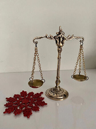 hediye Pirinç Adalet Terazisi Ofis Dekoru Avukat Hakim