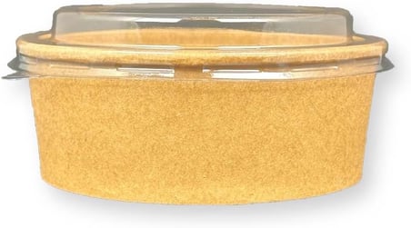 Kraft Karton Salata Kasesi Kapaklı 500Cc 50 Adet