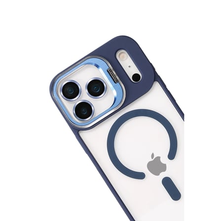 Joko Apple iPhone 17 Pro Remim Lensli Magsafe Standlı Kapak - Lacivert