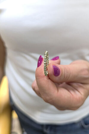 Altın Tek Sıra Sarı Altın Dorika Yüzük