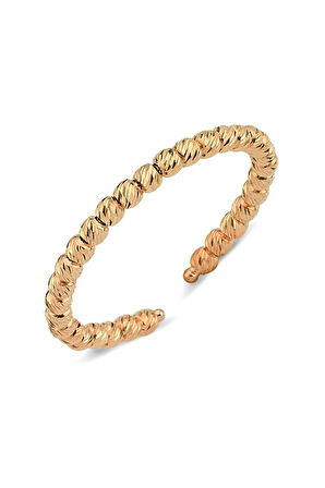 Altın Tek Sıra Kırmızı Altın Dorika Yüzük