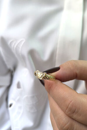 Altın Kelebek Yüzük