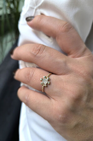 Altın Minimal Kartanesi Yüzük