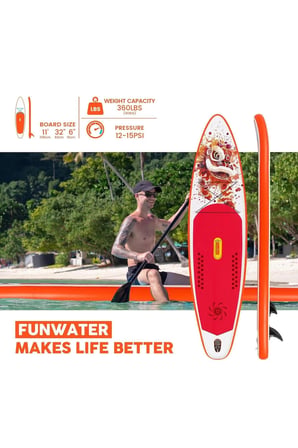 LİONFİRE TOURİNG ŞİŞME SUP BOARD/STAND UP PADDLE BOARD 335x83x15 CM 1 YIL GARANTİ
