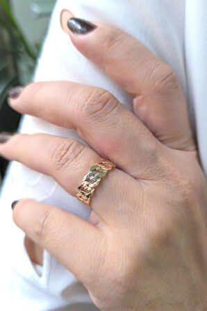 Altın Taşsız Gurmet Yüzük