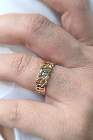 Altın Taşsız Gurmet Yüzük