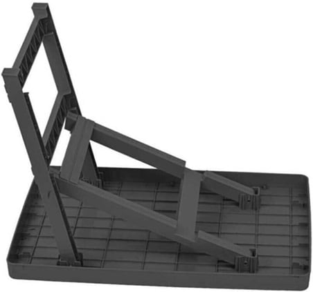 Coverest Katlanabilir Portatif Masa, PP Plastik, 50x70 cm, Piknik Masası, Kamp Masası, Minimal ve Hafif Tasarım, Balkon ve Bahçe için (ANTRASİT, 50 X 70 CM)
