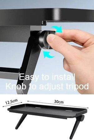 Monitör Üstü Stand Organizer Düzenleyici Raf TV Üstü Stand Ekran Üstü Raf Kurulumsuz Ayarlanabilir Monitör Rafı Masaüstü Düzenleyici Kaymaz Yüzey TV Rafı
