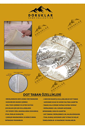 Kaymaz Tabanlı Makinede Yıkanabilir Dijital Baskı Modern Desenli Dot Taban Halı