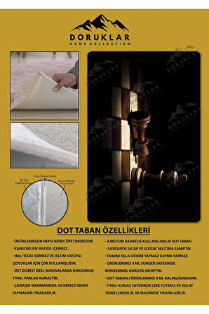 Kaymaz Taban Makinede Yıkanabilir Dijital Baskı Satranç Desenli Genç Halısı Dot Taban Halı