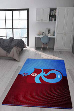 Kaymaz Taban Makinede Yıkanabilir Dijital Baskı Modern Desenli Genç Odası Ve Çocuk Odası Halısı Dot Taban Halı