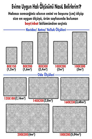 Kaymaz Taban Yıkanabilir Dijital Baskı Dekoratif Modern Desenli Dora Serisi Dot Taban Halı DR23