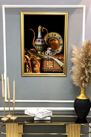 Oryantalist Desenli Çerçeveli Tablo Duvar Tablosu 50x70cm ORYNTL04