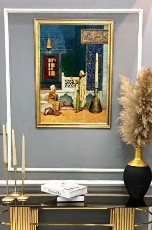 Oryantalist Desenli Çerçeveli Tablo Duvar Tablosu 50x70cm ORYNTL10