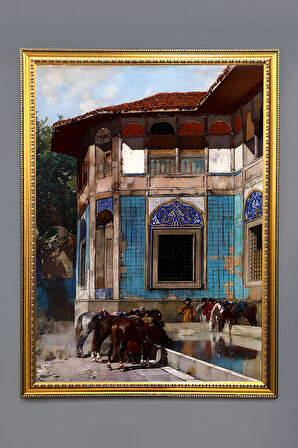 Oryantalist Desenli Çerçeveli Tablo Duvar Tablosu 50x70cm ORYNTL13