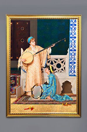 Oryantalist Desenli Çerçeveli Tablo Duvar Tablosu 50x70cm ORYNTL14