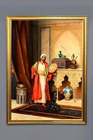 Oryantalist Desenli Çerçeveli Tablo Duvar Tablosu 50x70cm ORYNTL17