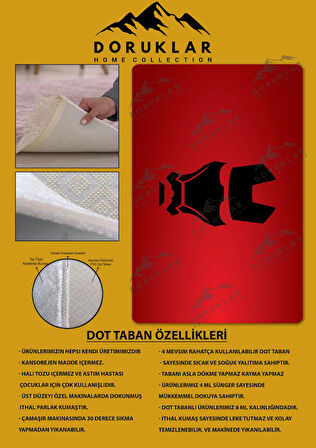 Kaymaz Taban Makinede Yıkanabilir Dijital Baskı İron Man Desenli Çocuk Odası Halısı Dot Taban Halı Brk06