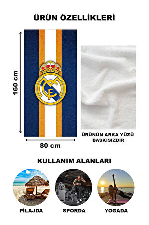 Dekoratif Modern Desenli Plaj Deniz Havlusu Peştamal 80x160 CM TRF07