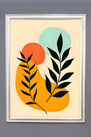 Bohem Desenli Çerçeveli Duvar Tablosu 50x70cm BOHEM03