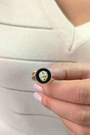 Altın Aslan Model Taşsız Yüzük