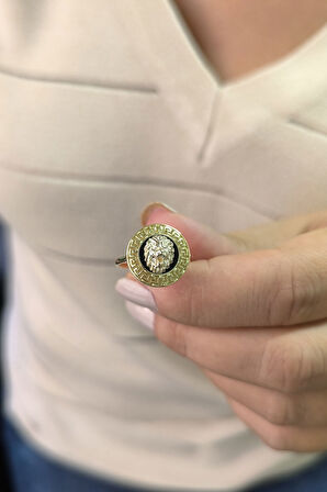 Altın Aslan Model Pana Yüzük